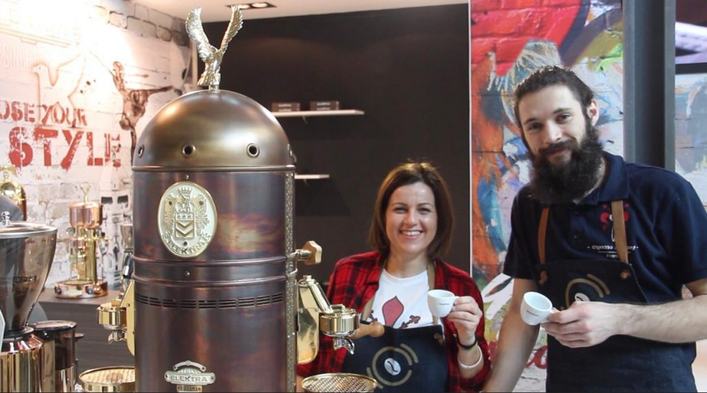 Die Espresso Academy auf der Sigep 2019, zusammen mit Elektra und DM Italia